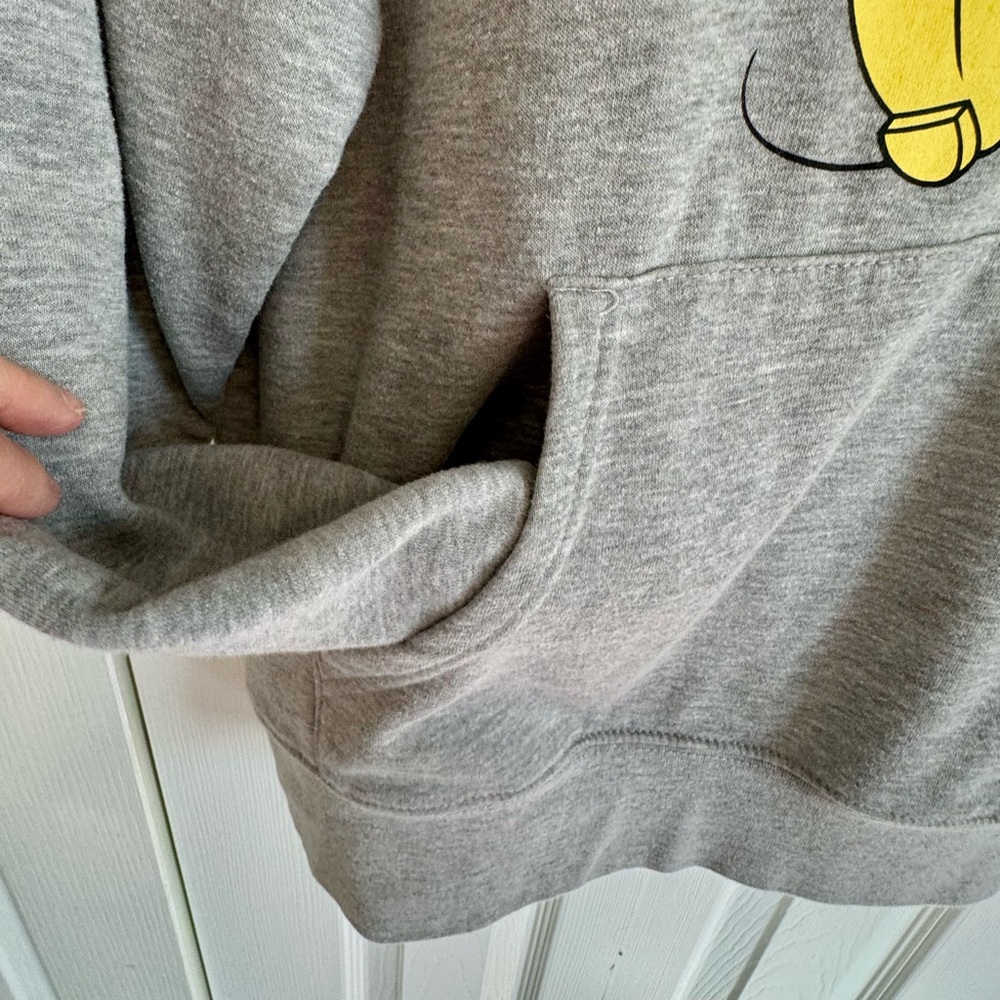 Disney Mickey Mouse Gray Unisex Hoodie Sweatshirt Size L - Picture 4 of 8